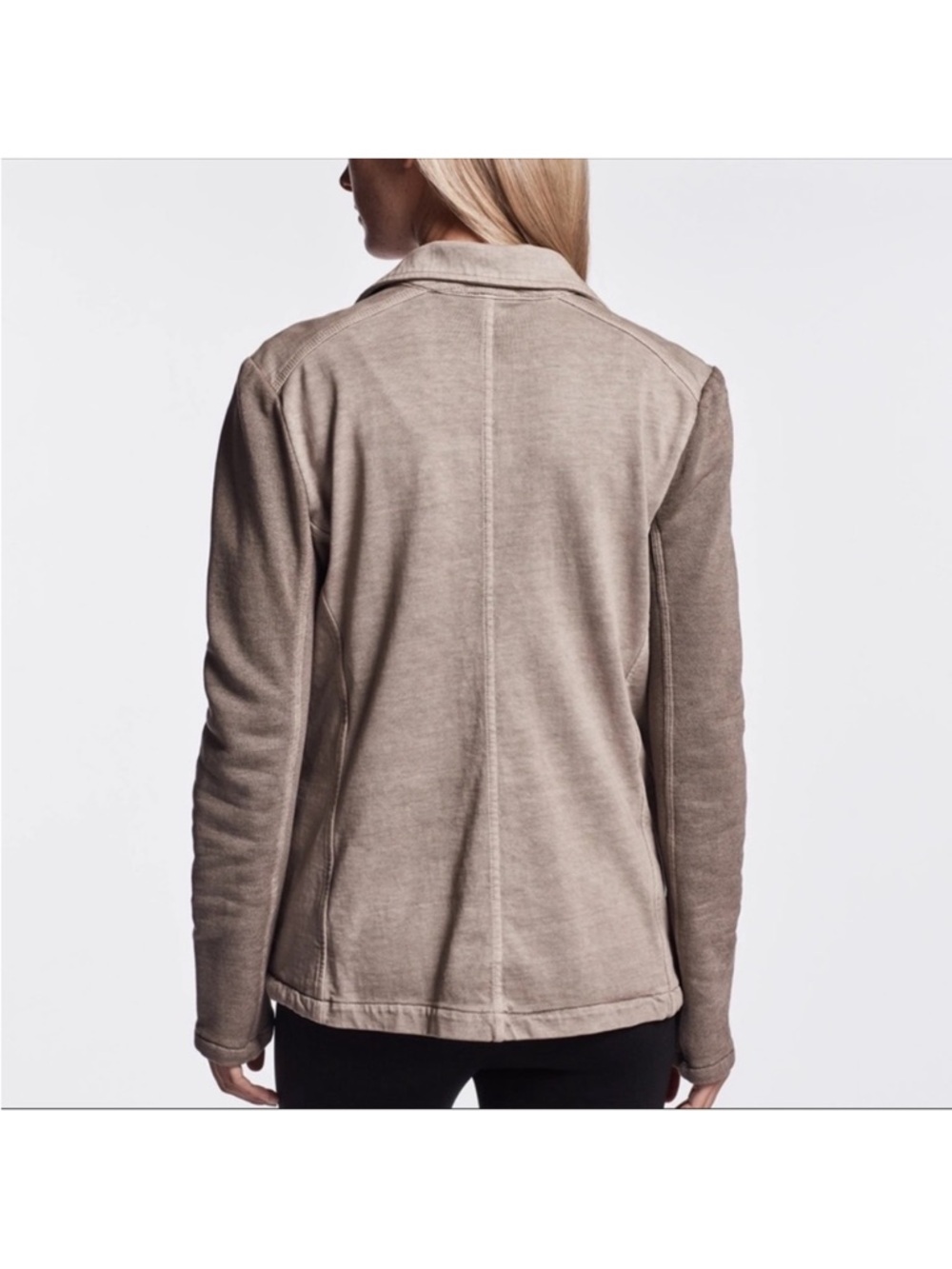 James Perse Mixed Media Surplus Jacket in Coyote Pigment Womens Size 0 / XS - Picture 3 of 9